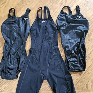 Speedo Black Racing Swimsuit Trio